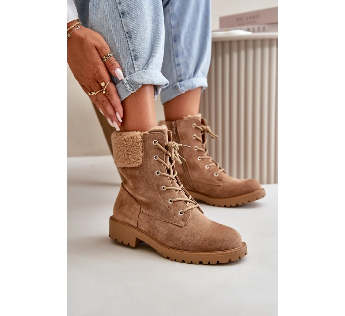 Dámské pracovní boty na zip hnědé model 21667411 - Boto Dámské pracovní boty na zip hnědé model 21667411 - Boto