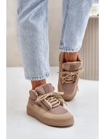 Dámské Sněhule Big Star model 21676092 Béžové - Big Star Shoes Dámské Sněhule Big Star model 21676092 Béžové - Big Star Shoes