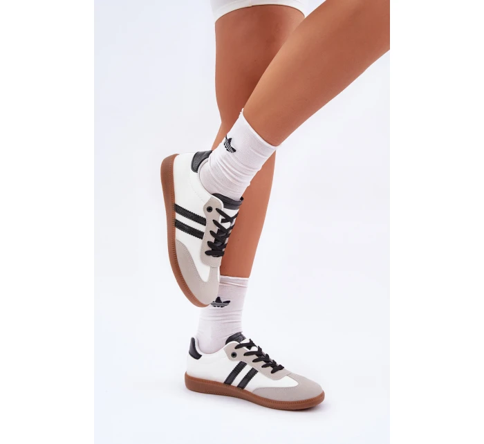 Nízké Tenisky Dámské Bílá-Černá Loredis