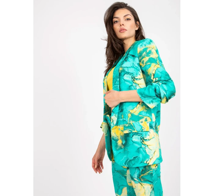 Dámské sako DHJ MA 7684A 1.22X tyrkysové