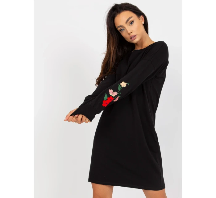 Sukienka RV SK model 21107627 czarny - FPrice Sukienka RV SK model 21107627 czarny - FPrice