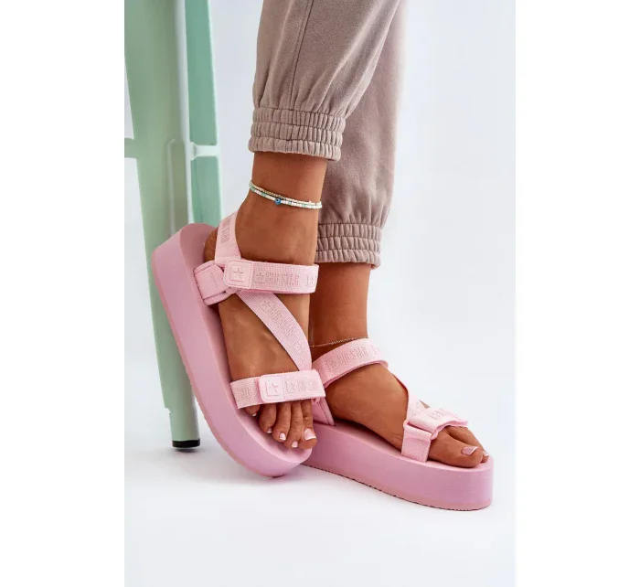 Dámské sandály na platformě Big Star Pink Dámské sandály na platformě Big Star Pink