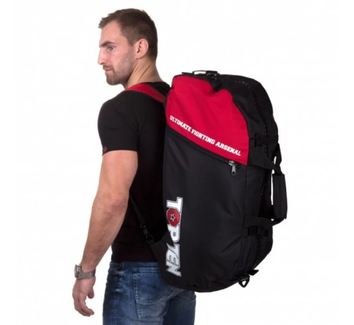 Sportovní taška TOP TEN s funkcí batohu 70 x 35 cm TOR-P2 MMA černo-červená