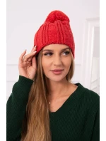 Fleecová čepice Idalia K284 červená