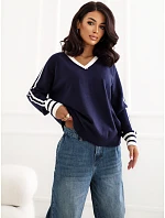 Sweter IR SW model 22404385 granatowy - FPrice Sweter IR SW model 22404385 granatowy - FPrice