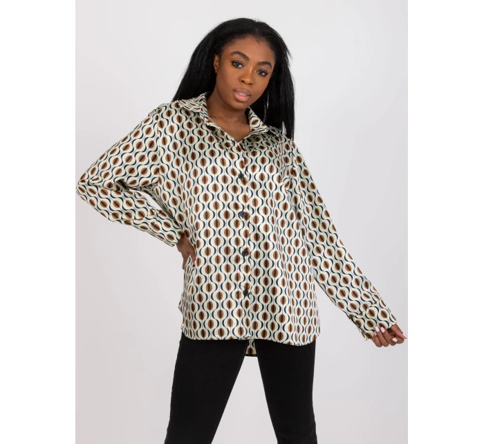 Koszula LK KS model 21127017 jasny beżowy - FPrice Koszula LK KS model 21127017 jasny beżowy - FPrice