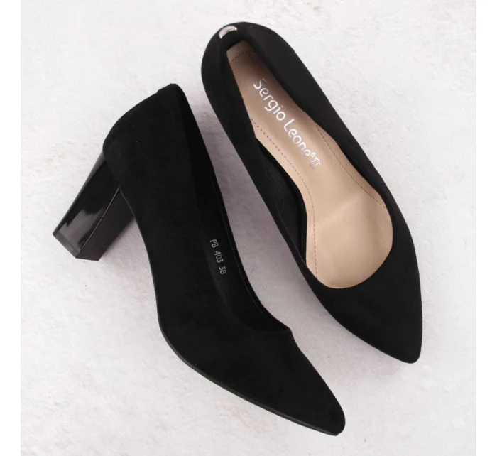 Sergio Leone W PB403 SK429B lodičky na jehlovém podpatku