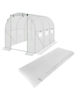 Krycí plachta pro zahradní tunel 200x300x200 cm BÍLÁ Krycí plachta pro zahradní tunel 200x300x200 cm BÍLÁ