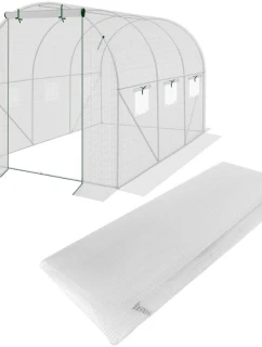 Krycí plachta pro zahradní tunel 200x300x200 cm BÍLÁ