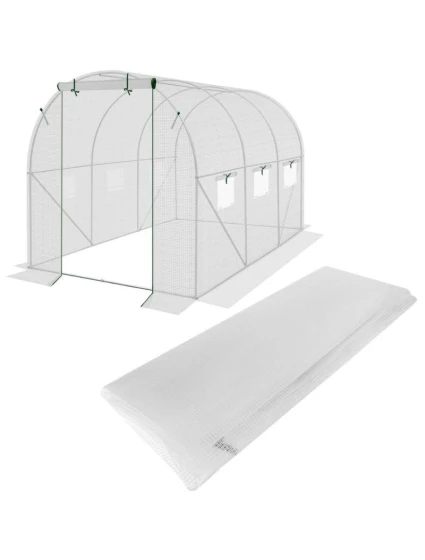 Krycí plachta pro zahradní tunel 200x300x200 cm BÍLÁ Krycí plachta pro zahradní tunel 200x300x200 cm BÍLÁ