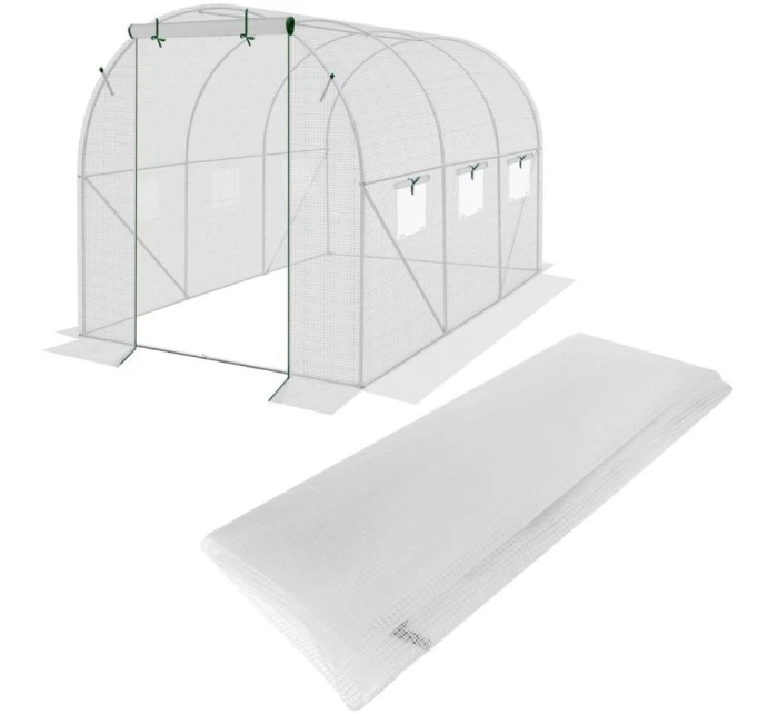 Krycí plachta pro zahradní tunel 200x300x200 cm BÍLÁ Krycí plachta pro zahradní tunel 200x300x200 cm BÍLÁ