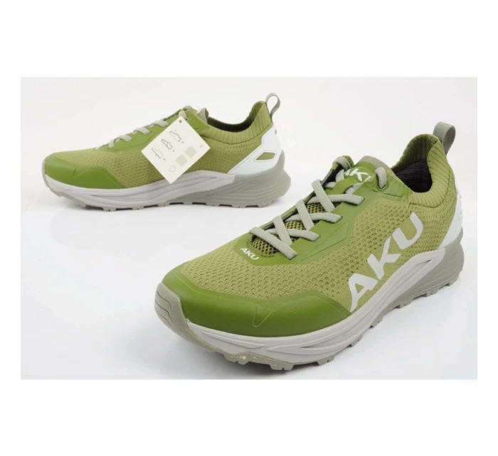 Aku pánské outdoorové trekové boty Aira pohodlné turistické zelené šedé