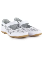 Dámská kožená prolamovaná polobotka na suchý zip bílá Jezzi 9763 Dámská kožená prolamovaná polobotka na suchý zip bílá Jezzi 9763