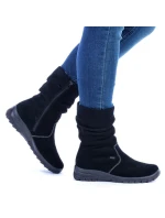 W zateplené kožené boty model 20469716 - Rieker