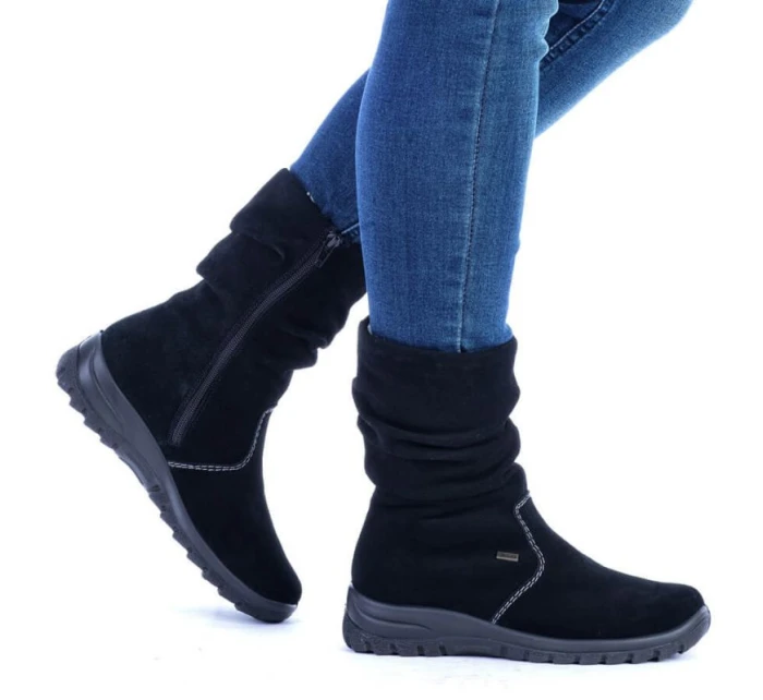 W zateplené kožené boty model 20469716 - Rieker