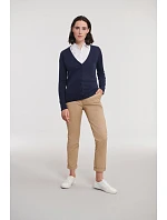 Russell Athletic 715F Dámský pletený cardigan s výstřihem do V 11.715F charcoal marl Russell Athletic 715F Dámský pletený cardigan s výstřihem do V 11.715F charcoal marl