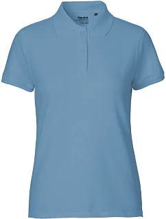 Neutral O 22980 Dámské piqué polo z bio bavlny 77.2280 dusty indigo