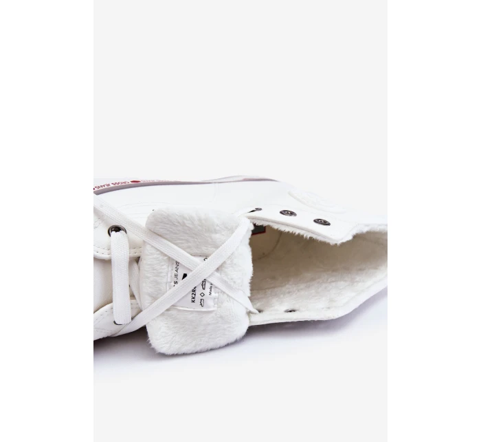 Dámské vysoké Zateplené tenisky Cross Jeans KK2R4044C Bílé