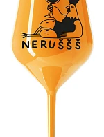 NERUŠŠŠ - oranžová nerozbitná sklenice na víno 470 ml