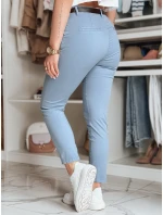 Dámské kalhoty slim fit s páskem LINESKA modrá FashionStreet UY2577
