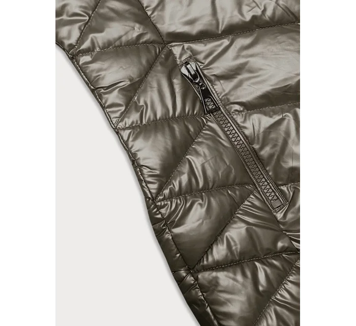 Prošívaná dámská zimní bunda v barvě model 21246963 - J.STYLE Prošívaná dámská zimní bunda v barvě model 21246963 - J.STYLE