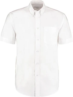 Kustom Kit KK 350 (18,5-23) Pracovní košile Oxford s krátkým rukávem 43.350X white