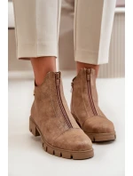 Zateplené dámské botky s z eko kůže model 21668868 - Boto Zateplené dámské botky s z eko kůže model 21668868 - Boto