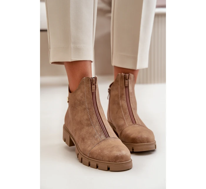 Zateplené dámské botky s z eko kůže model 21668868 - Boto Zateplené dámské botky s z eko kůže model 21668868 - Boto