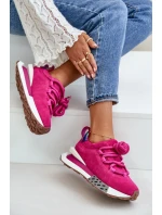 Dámské Zamszové Tenisky Na Platformě S Šněrováním Fuchsie Artiker model 21671689 - Boto Dámské Zamszové Tenisky Na Platformě S Šněrováním Fuchsie Artiker model 21671689 - Boto