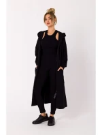 M729 Mikina s kapucí a dlouhým zipem - černá M729 Mikina s kapucí a dlouhým zipem - černá