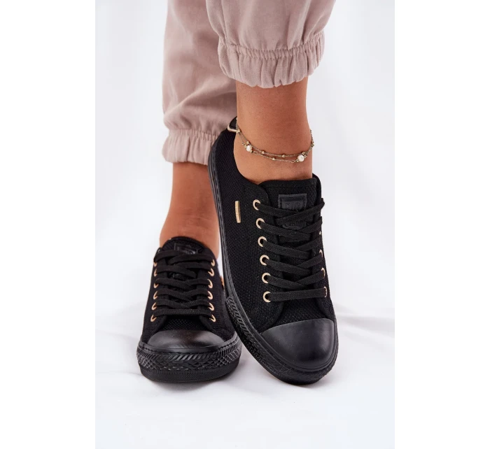 Dámské plátěné tenisky Big Star – černé