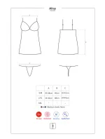 Fantastická košilka Ailay chemise - Obsessive Fantastická košilka Ailay chemise - Obsessive