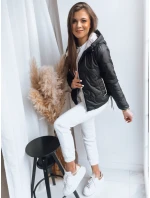 Dámská bunda FLUFFY černá FashionStreet TY3586