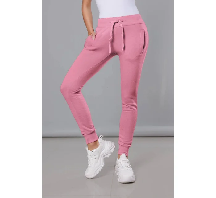 Světle růžové teplákové kalhoty model 17672215 - J.STYLE