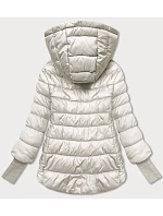 KRÓTKA KURTKA DAMSKA Z ECRU model 21244684 - MINORITY KRÓTKA KURTKA DAMSKA Z ECRU model 21244684 - MINORITY