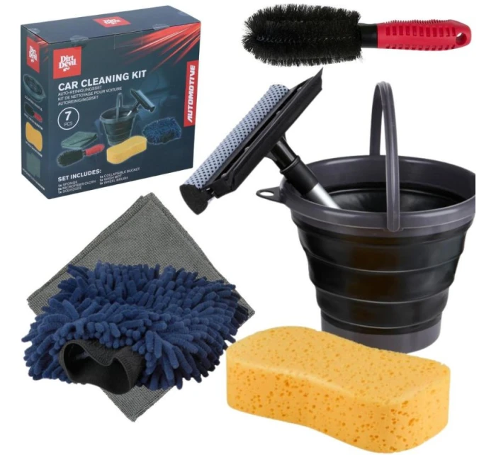 SADA NA ČIŠTĚNÍ AUTA 7 POLOŽEK DIRT DEVIL