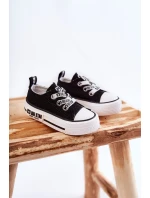 Dětské látkové tenisky BIG STAR model 21594792 Černý a bílý - Big Star Shoes Dětské látkové tenisky BIG STAR model 21594792 Černý a bílý - Big Star Shoes
