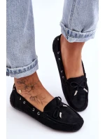 Dámské semišové mokasíny černé model 21625493 - Boto