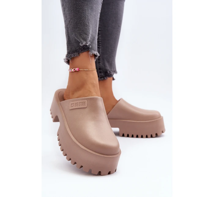 Dámské žabky na masivní podrážce Big Star model 21649446 Bílé - Big Star Shoes Dámské žabky na masivní podrážce Big Star model 21649446 Bílé - Big Star Shoes