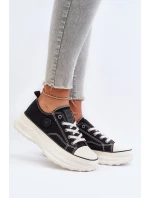 Dámské tenisky na masivní podrážce Big Star model 21653751 Černé - Big Star Shoes Dámské tenisky na masivní podrážce Big Star model 21653751 Černé - Big Star Shoes