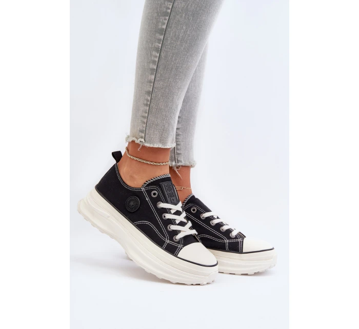 Dámské tenisky na masivní podrážce Big Star model 21653751 Černé - Big Star Shoes Dámské tenisky na masivní podrážce Big Star model 21653751 Černé - Big Star Shoes