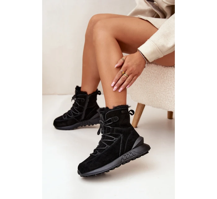 Semišové Zimní Boty Pro S Kožíškem Big Star Černé model 21706015 - Big Star Shoes Semišové Zimní Boty Pro S Kožíškem Big Star Černé model 21706015 - Big Star Shoes