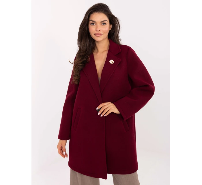 Płaszcz IT PL model 21393038 bordowy - FPrice