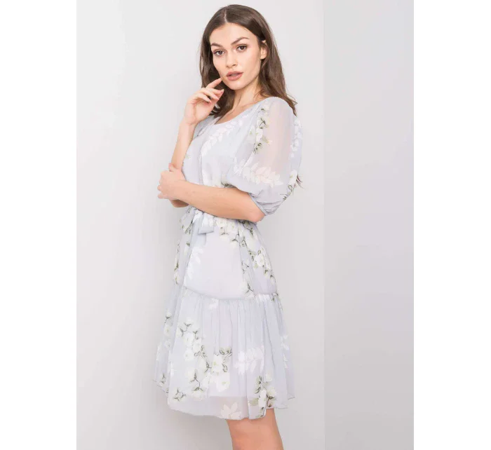 Šaty LK SK 508129.06X světle šedá