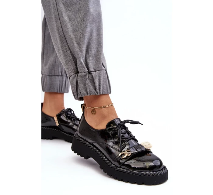 Dámské patentované boty D&A Black Dámské patentované boty D&A Black