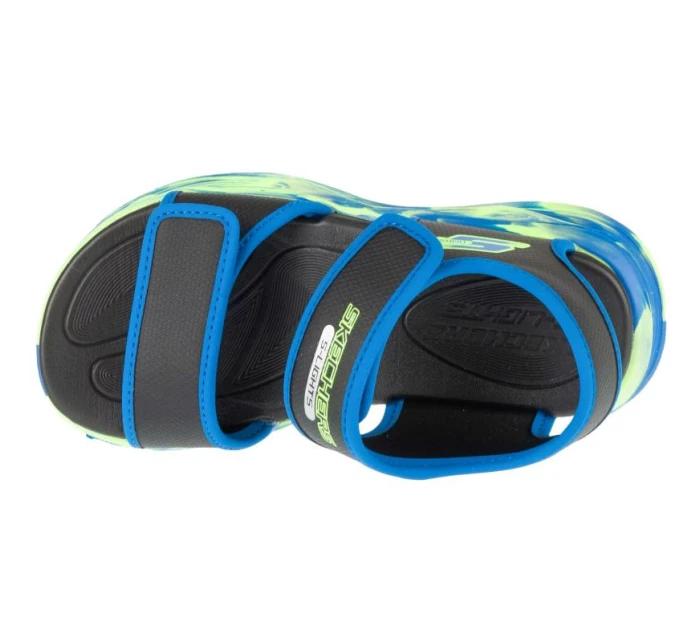 Skechers S-Lights: Sola Glow Sandal - Fusion Brights 407032L-BKBL Black 28