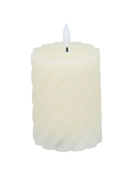 OZDOBNÁ SVÍČKA 75x100MM LED VOSK CREME OZDOBNÁ SVÍČKA 75x100MM LED VOSK CREME