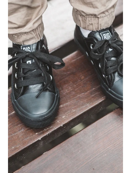 Dětské Kožené Tenisky BIG STAR model 21579713 Černá - Big Star Shoes