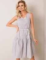 Šaty LK SK 508215.30P bílá šedá