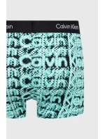 Pánské boxerky 000NB3403A AC5 tyrkys-černo-bílé - Calvin Klein